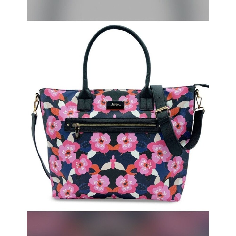 $148 Trina Turk Narcissus Large Tote Bag With Removable Straps New